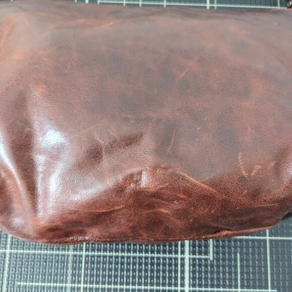 Rough & Tumble custom Duffel in Redwood Denim Full Grain Leather Bag Handbag - Picture 6 of 8